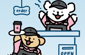 线条小狗“入职”茉莉奶白&nbsp; 任摩登茶铺小狗主理人