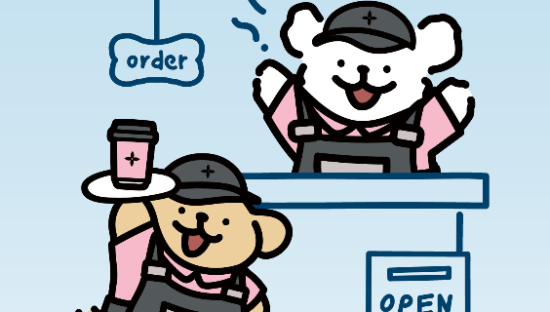 线条小狗“入职”茉莉奶白  任摩登茶铺小狗主理人