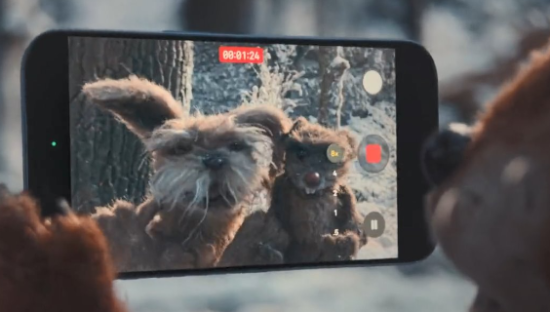 苹果温馨圣诞广告，《动物颂歌》