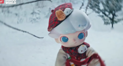 泡泡玛特圣诞广告，被暖到了