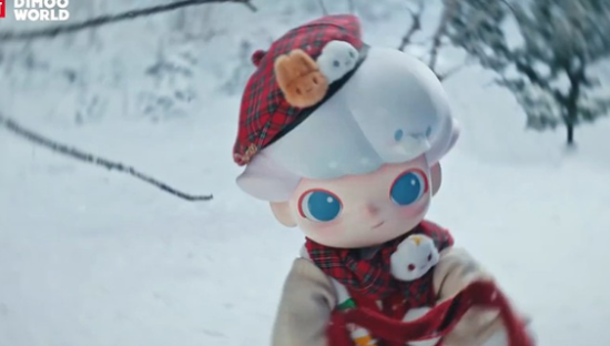 泡泡玛特圣诞广告，被暖到了