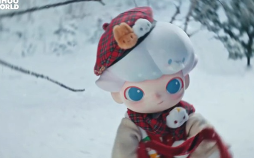 泡泡玛特圣诞广告，被暖到了