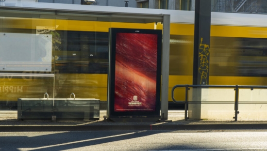 汉堡王新户外广告，你分得清是肉还是植物吗？