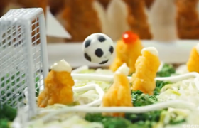 理象国推出足球创意广告，球员竟是……鸡米花？！