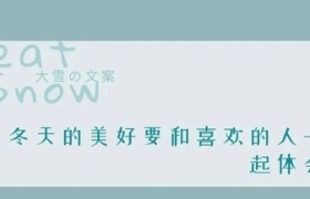 20句大雪文案，来了！