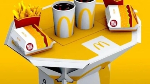 泰裤辣！麦当劳的外卖袋设计可变成餐桌！