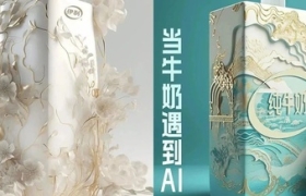 伊利开始用AI做海报、包装了……有点点惊艳，满满高级感！