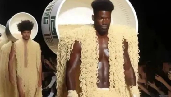 泡面人时装秀，设计离谱又炸裂！