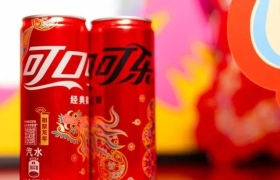 可口可乐2024龙年限定罐包装，“剪”出年味！