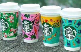 星巴克「咖啡杯里的美术馆」，将春天握在手上
