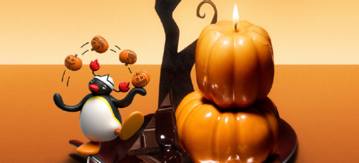 这个万圣节，茉莉奶白捣蛋“GU” Pingu 出没