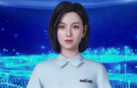 央视网携手百度智能云打造的AI女主播亮相全国两会