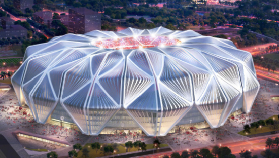 莲花造型改了！广州恒大新足球场长这样！