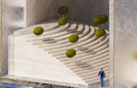 天猫请青山周平设计了一栋楼，概念海报有点酷