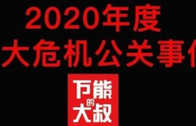2020年度十大危机公关事件盘点
