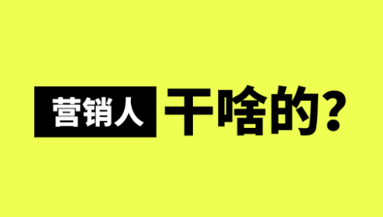 宿言：营销人到底是干啥的！？