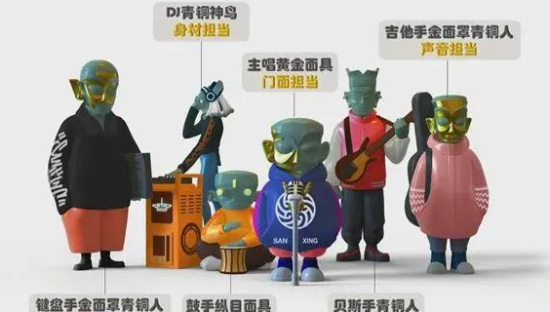 三星堆新出的摇滚盲盒，有点潮