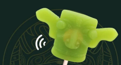 三星堆文创推出骨传导棒棒糖