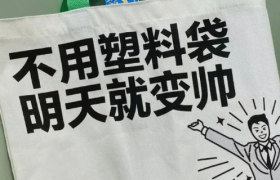 购物袋上的文案，很会写。