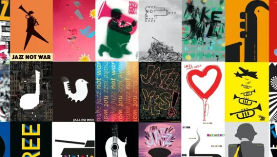 2022国际爵士乐海报大赛作品，一个主题下的35种表达
