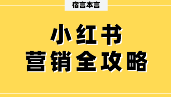 宿言：小红书营销全攻略，从平台特性到营销技巧！