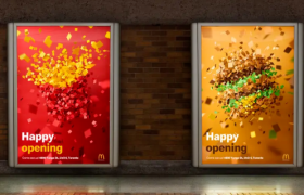 麦当劳新海报，设计很“炸裂”！