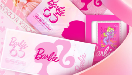 中国邮政x芭比，粉嫩直击眼球