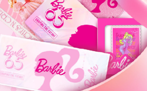 中国邮政x芭比，粉嫩直击眼球