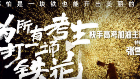快手携手张雪峰，为所有高考打铁花