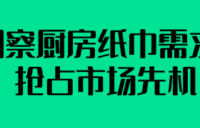 洞察厨房纸巾需求，抢占市场先机