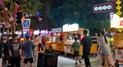 大牌餐饮，街边摆摊