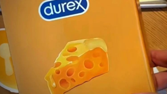 杜蕾斯“奶酪蛋糕”高级污，网友：你真是饿了！