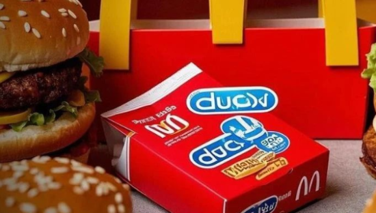 麦当劳x杜蕾斯出情人节周边？网友：吃一套做一套…