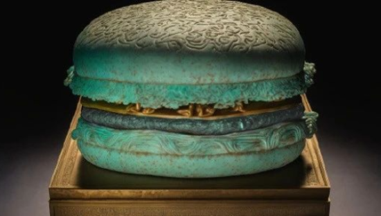 汉堡、薯条成“出土文物”，麦当劳海报太能蹭了！