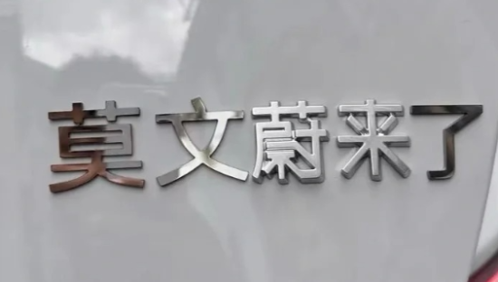 蔚来亲自认证莫文「蔚来」了
