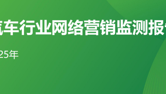2025年汽车行业网络营销监测报告