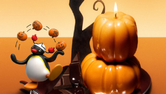 这个万圣节，茉莉奶白捣蛋“GU” Pingu 出没